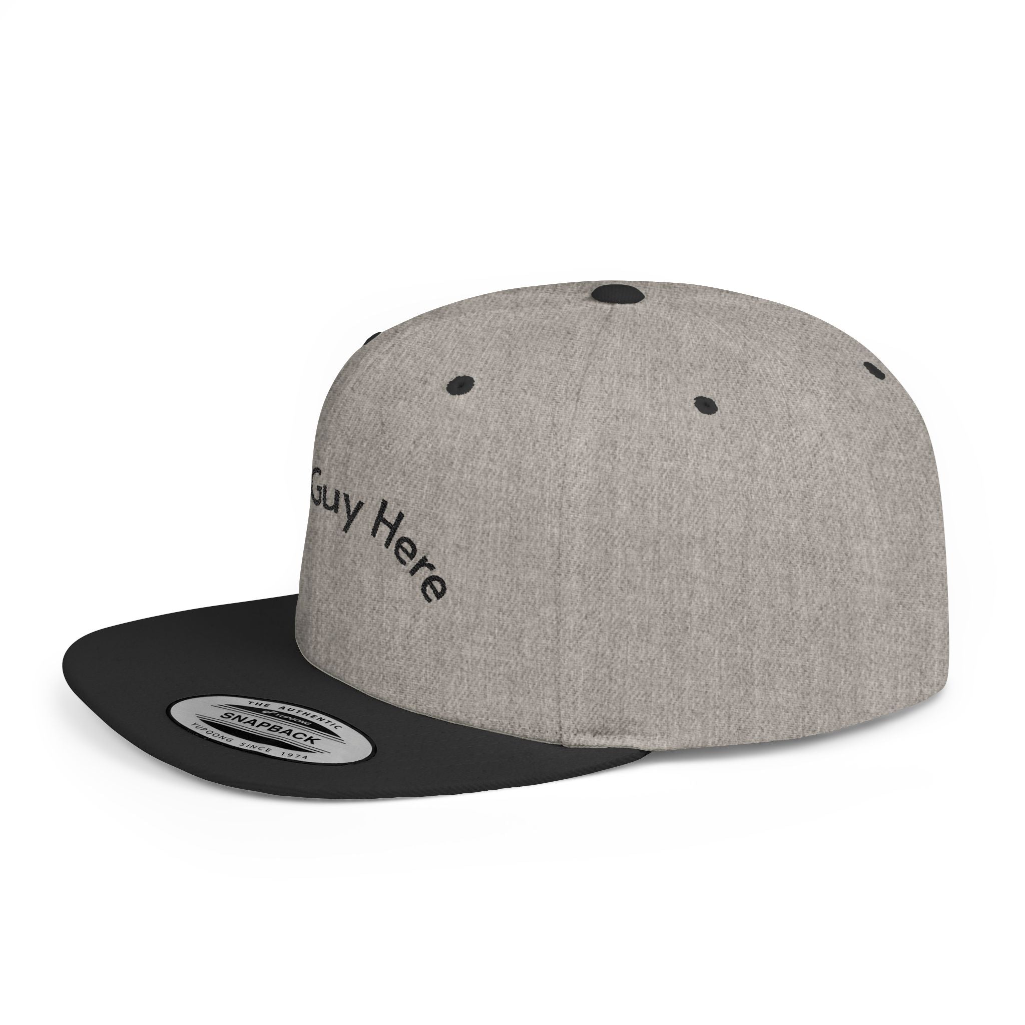 Copy of This Guy Here Flat Bill Snapback Hat - Trendy Cap for Casual Outings, Gift for Friends, Fashion Accessory, Adjustable Snapback, Summer Style