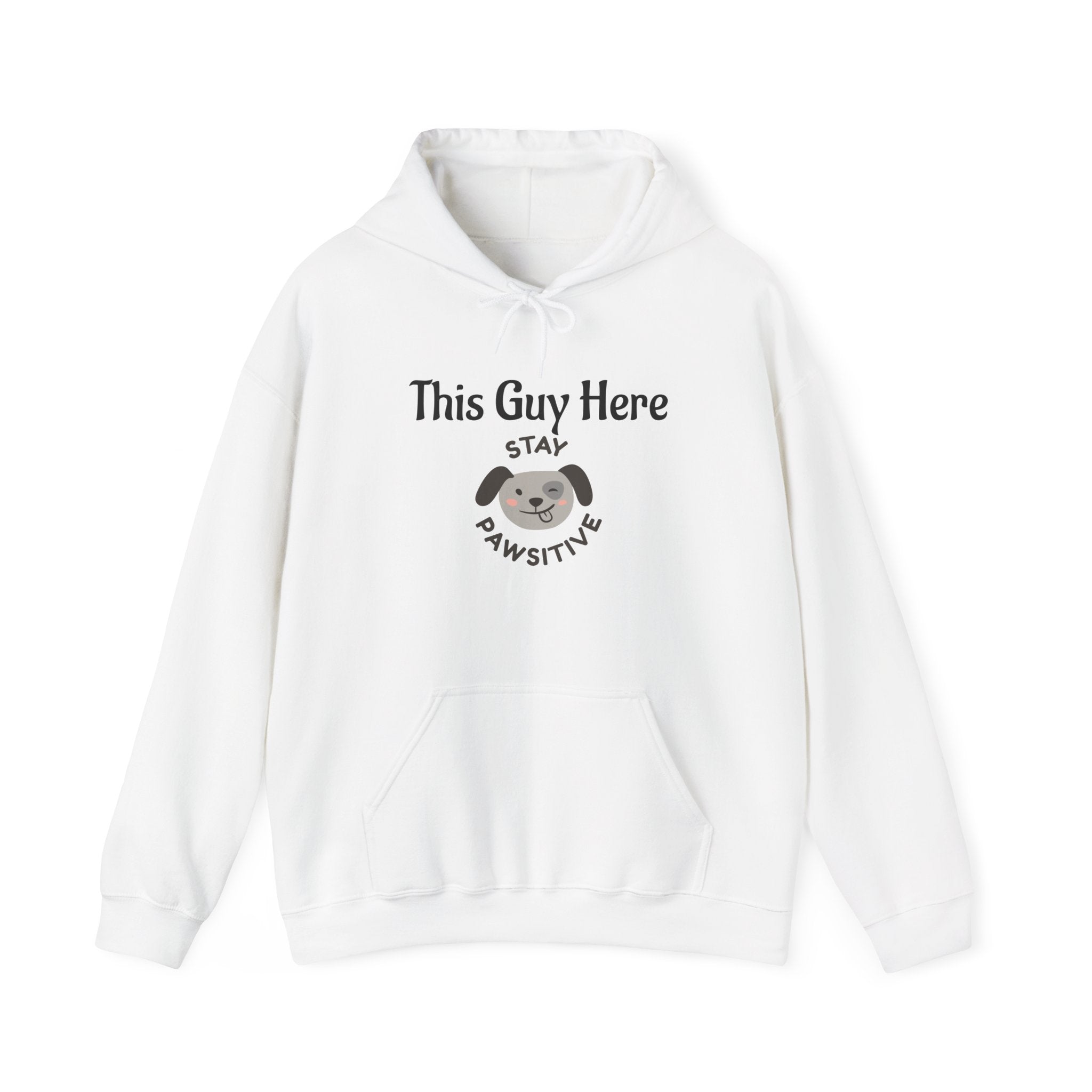 Paw-sitive Vibes Hoodie | Unisex Sweatshirt for Pet Lovers, Cozy Dog Themed Gift, Cute Animal Apparel, Perfect for Birthdays, Holidays