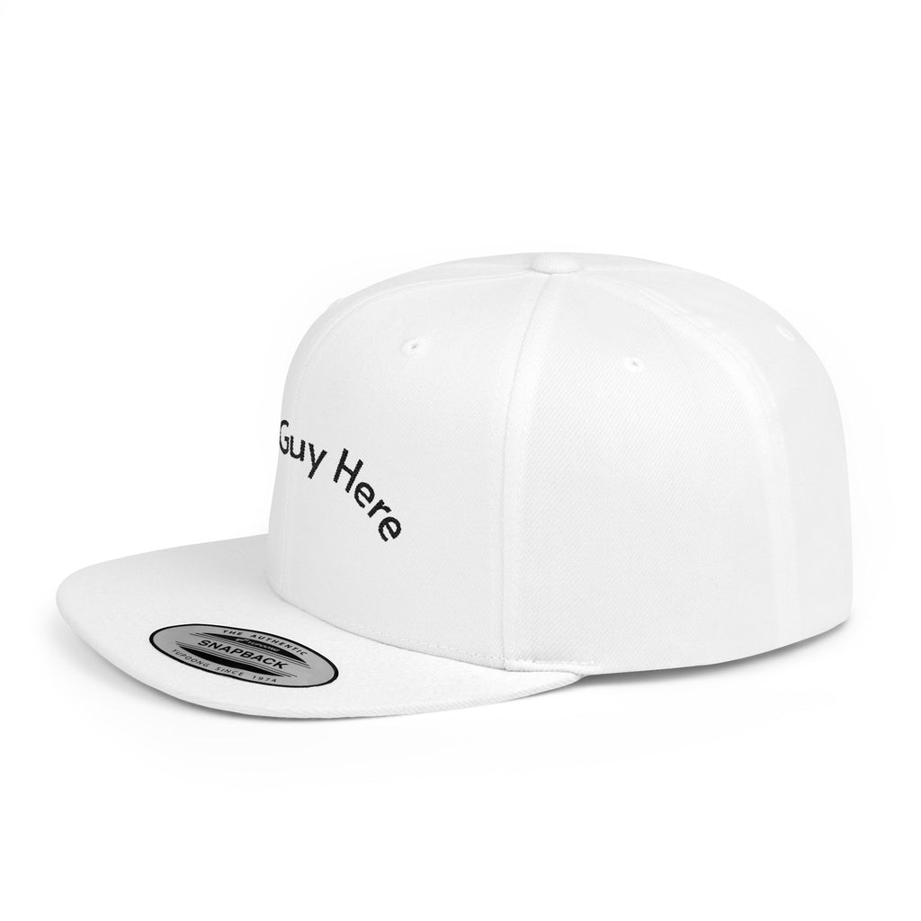 Copy of This Guy Here Flat Bill Snapback Hat - Trendy Cap for Casual Outings, Gift for Friends, Fashion Accessory, Adjustable Snapback, Summer Style